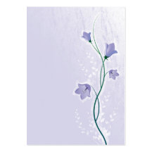 elegant lavender floral design business cards