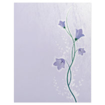 elegant lavender floral design letterhead design