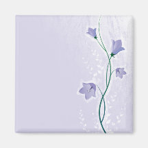 elegant lavender floral design magnet