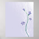 elegant lavender floral design posters