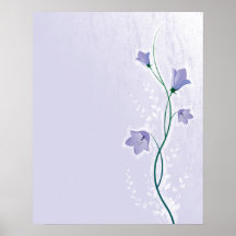 elegant lavender floral design posters