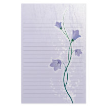 elegant lavender floral wedding lined paper personalized stationery