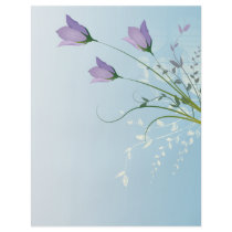 elegant lavender purple tulips design personalized flyer