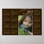 Elegant Leaves Photo Poster Calendar posters