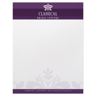 ELEGANT LETTERHEAD :: classy flourish 12 by edgeplus
