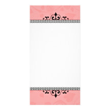 Elegant Light Pink rose valentine gift Photo Card