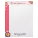 Elegant Lotus Motifs Business Letterhead