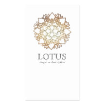 Elegant Lotus Women's Fashion Boutique White Business Card Templates