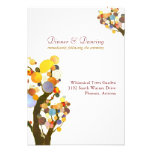 Elegant Love Trees White Wedding Reception (3.5x5) Personalized Invitations