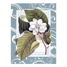 Elegant Magnolia Southern Belle Wedding Custom Invites