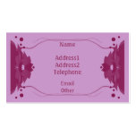 Elegant Mauve Floral Business Profile Card Business Cards