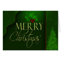 Elegant Merry Christmas card