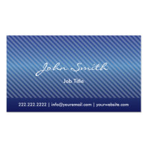 Elegant Minimal Blue Stripes Business Card