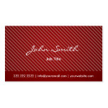 Elegant Minimal Dark Red Stripes Business Card