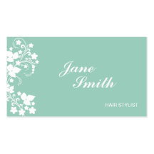 Elegant Modern Flower Floral Stylish Classy Business Card