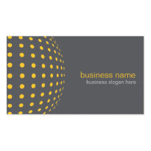 Elegant Modern Simple Yellow Circles Business Card