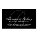 Elegant Monogram A Customizable Business Card