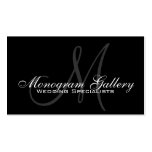 Elegant Monogram Business Card Template