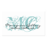 Elegant Monogram Customizable Business Card