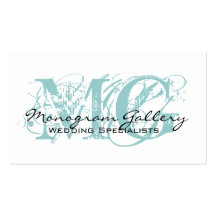 Elegant Monogram Customizable Business Card