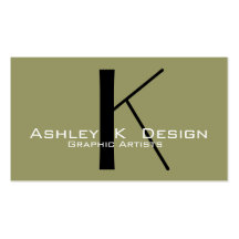 Elegant Monogram Customizable Business Card