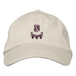 Elegant Monogram Initials Embroidered Hat