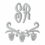 Elegant Monogram Initials Embroidered Jacket