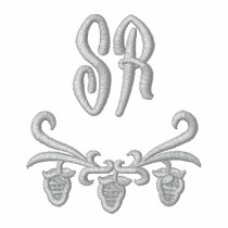 Elegant Monogram Initials Embroidered Shirt