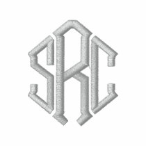 Elegant Monogram Initials Embroidered Shirt