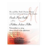 Elegant Monogram Poppy Wedding Invitation Post Card
