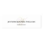 Elegant monogram student graduation name card business card templates