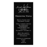 Elegant Monogram Wedding Menu Cards Custom Rack Cards