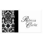 Elegant Monogrammed Damask Busines Card Business Card Template