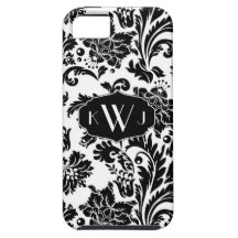 Elegant Monogrammed Damask iPhone5 Case