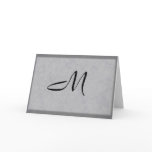 Elegant Monogrammed Notecard
