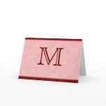 Elegant Monogrammed Notecard