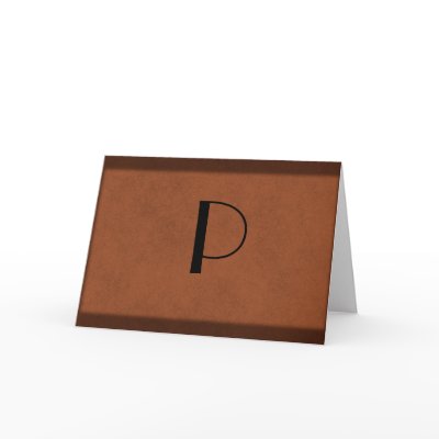 Elegant Monogrammed Notecard by Nanas_Alley