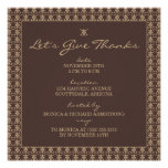 Elegant Motif Thanksgiving Dinner Invitations