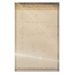 Elegant Music Teacher Haydn Quote Personalized Stationery