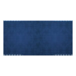 Elegant navy blue damask customized photo card