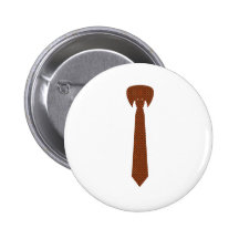 Elegant necktie pinback button