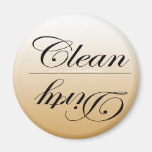Élégant nettoyez/magnet sale de lave-vaisselle magnets pour réfrigérateur