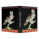 Elegant Night Owl Notebook Saverio Manetti Vinyl Binder
