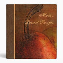 Elegant Old World Pears 1" Binder