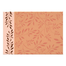 Elegant Orange swirl wedding gift Custom Announcement