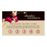 Elegant Orchid Frequent Buyer Card Business Cards