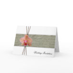 Elegant Orchid Wedding Invitation Greeting Cards