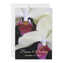 Elegant Orchids Formal Wedding Invitations 5x7