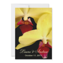 Elegant Orchids Formal Wedding Invitations 5x7