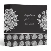 Elegant Ornament White/Black Avery Binder binders